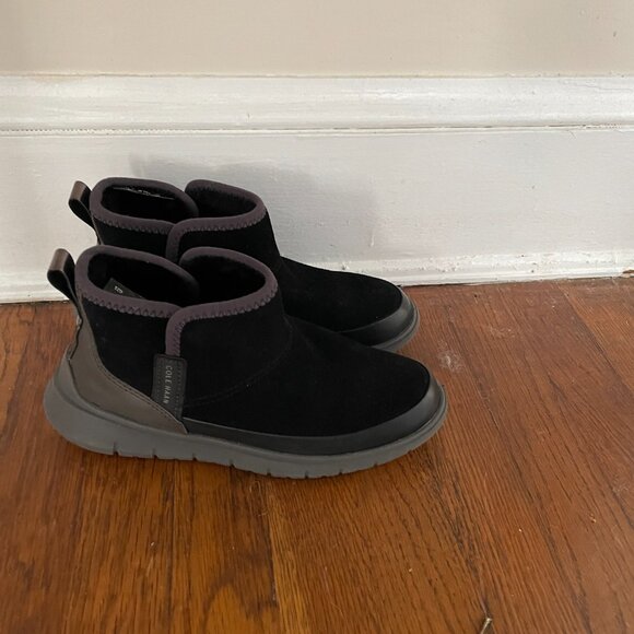 Cole Haan Women's Generation Zerogrand Black Suede Ankle Boots Size 7 - Picture 2 of 5